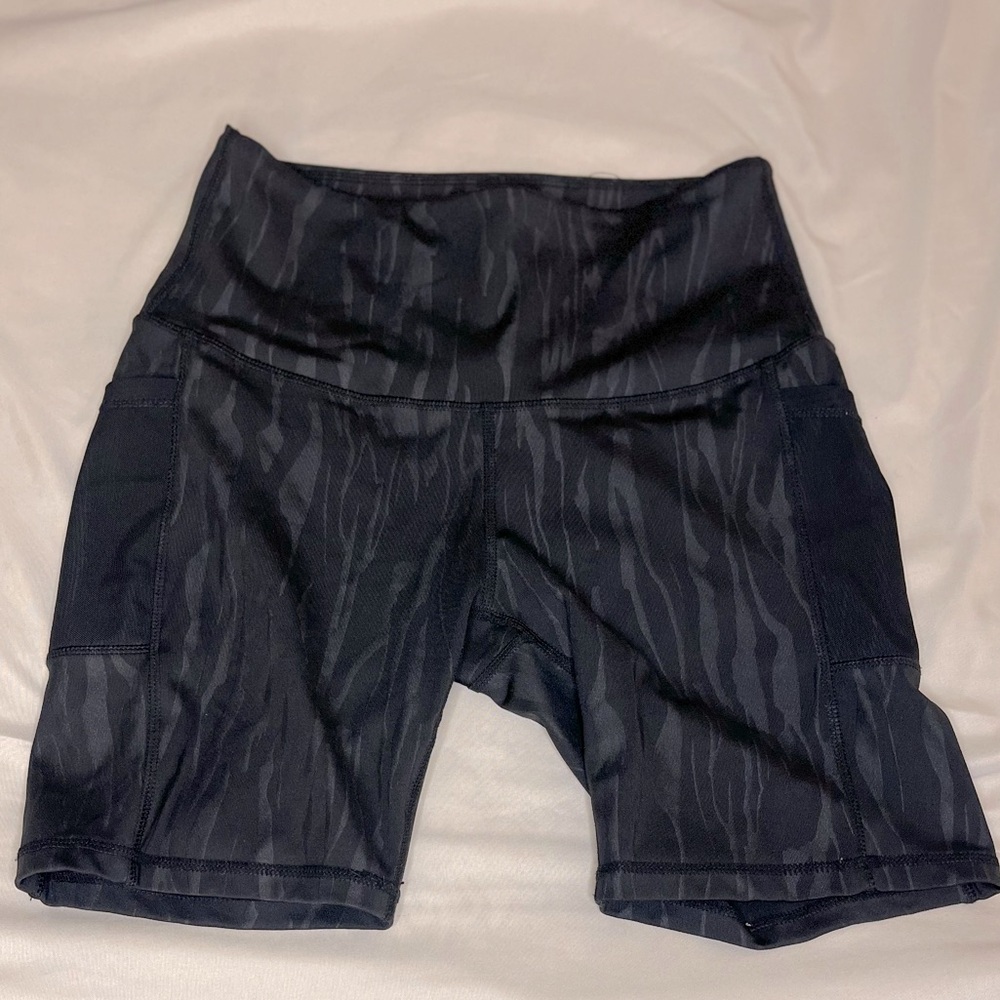 Leg End High Waisted Biker Shorts